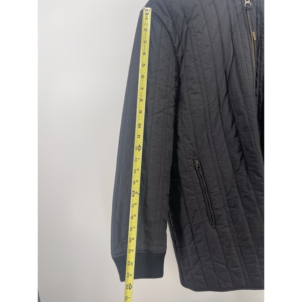Billy Reid Mens Large Quilted Hooded Jacket Gray Full Zip Designer Coat - Picture 9 of 9